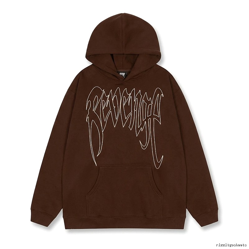 Revenge Gothic Style Dark Coffee Hoodie
