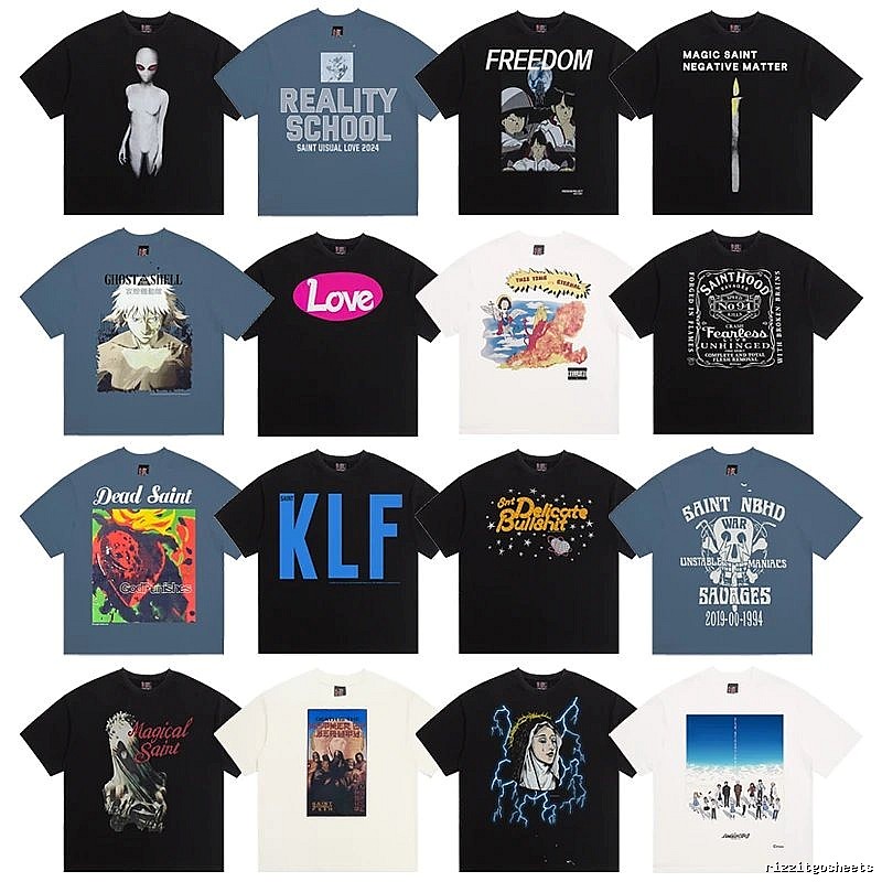 SAINT Trendy Brand Street Style Printed Multi-color T-shirt