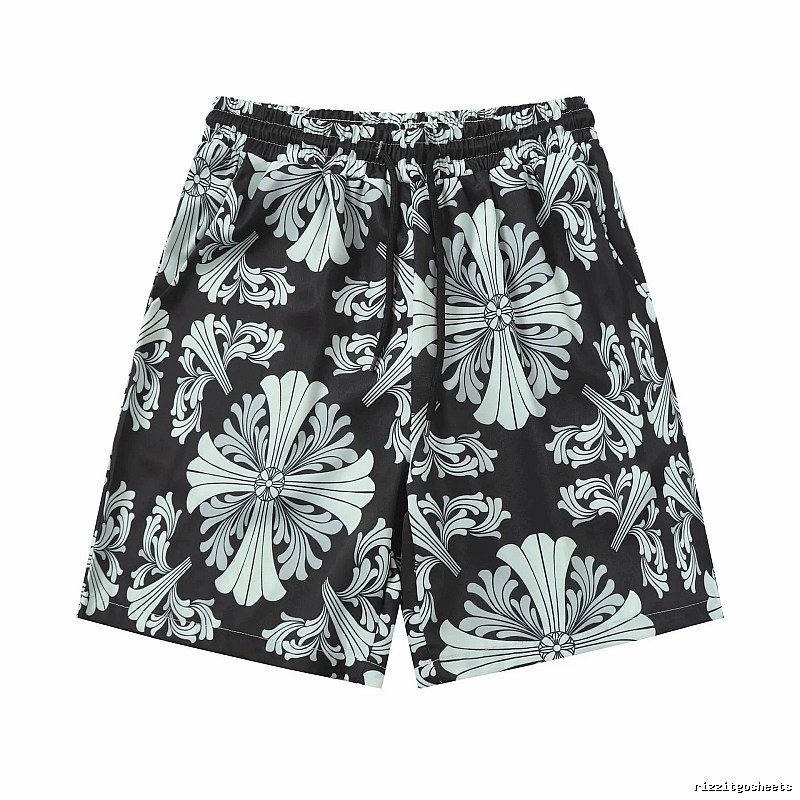 Shorts Styling Black Floral Button Shirt Resort Wear