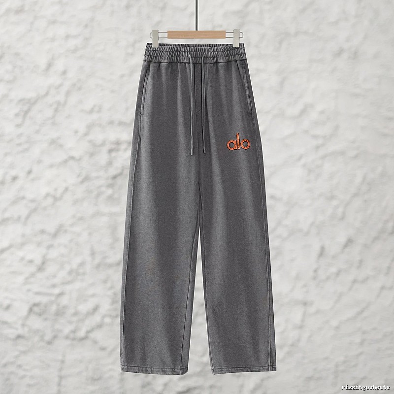 Signature Edit Alo Yoga Wide Lounge Pants - Gray