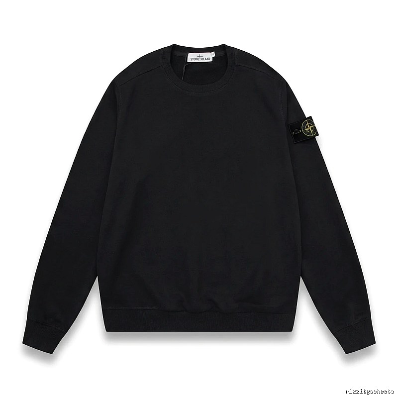 Stone Island basic black sweatshirt