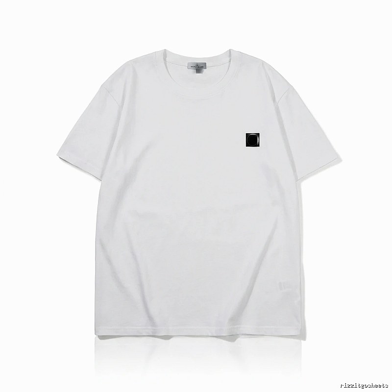 Stone Island minimalist style white T-shirt