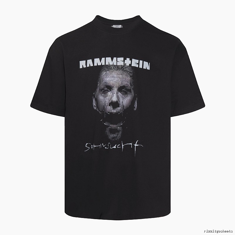 Streetwear Statement graphic T-shirt Black Colorful Lucky with Logo Accent