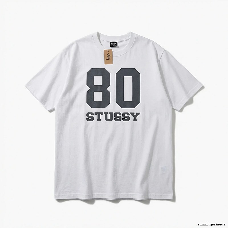 Stussy 80 Series Simple White T-shirt