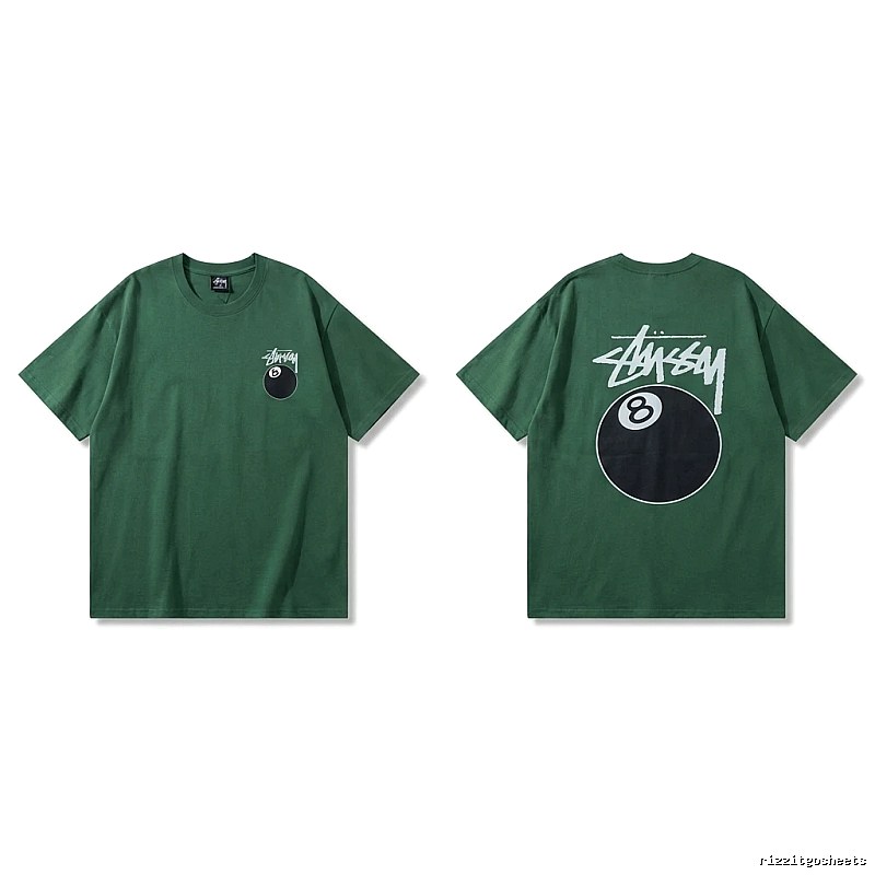 Stussy Black Eight Series Trendy and Cool Style T-shirt