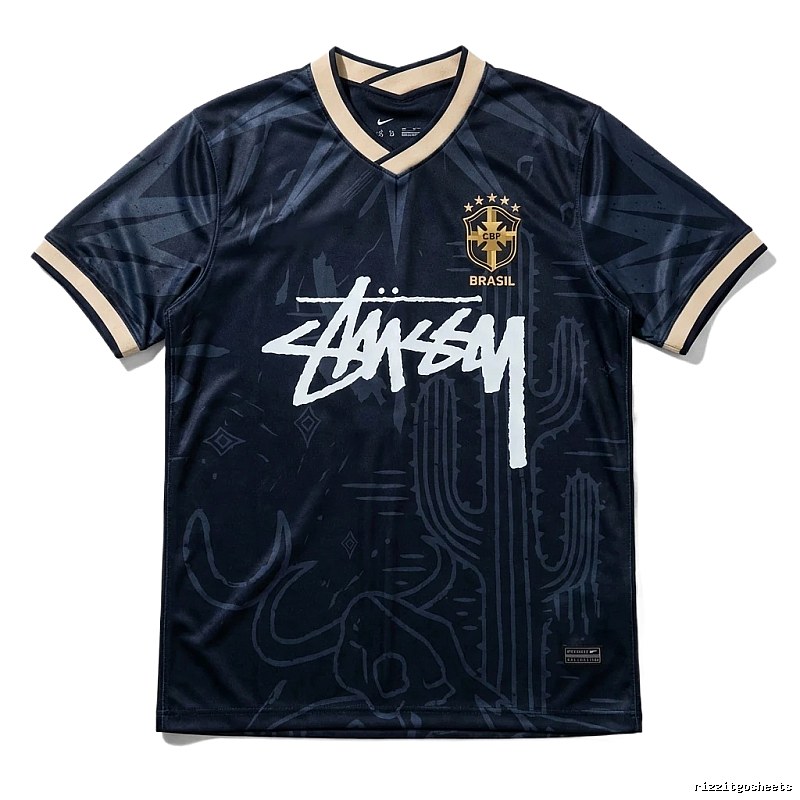 Stussy Brazil Co-branded Dark Style Jersey