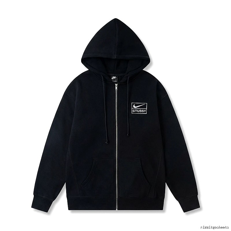 Stussy co-branded black hoodie