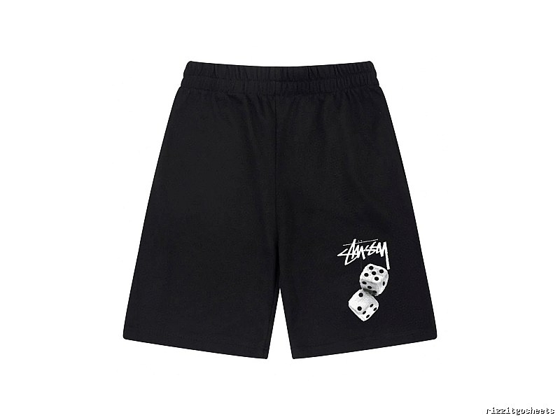 Stussy dice print style shorts