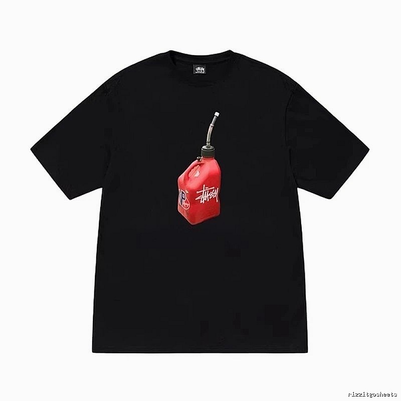 Stussy Monogram Graphic T-shirt Black White Stussy for Layered Styling