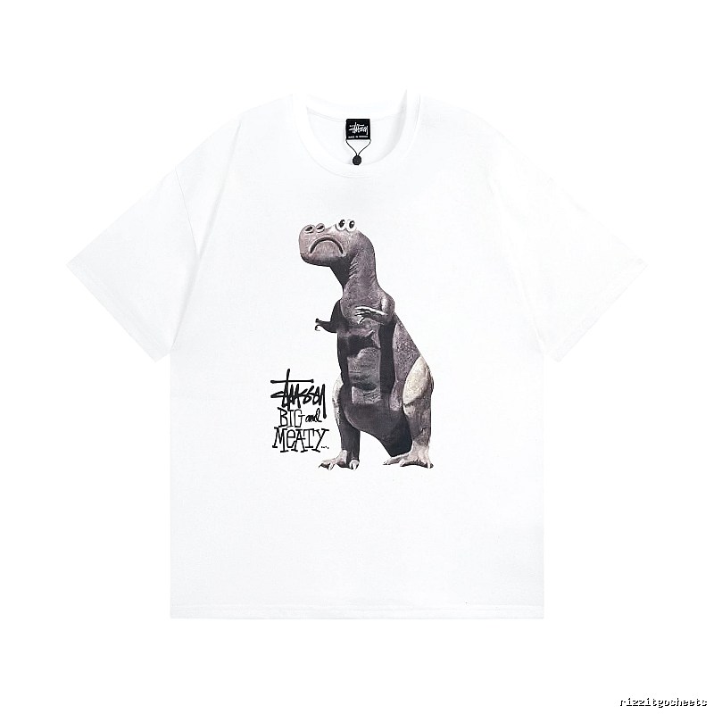 Stussy White Spider Graphic T-Shirt Color Pop Logo