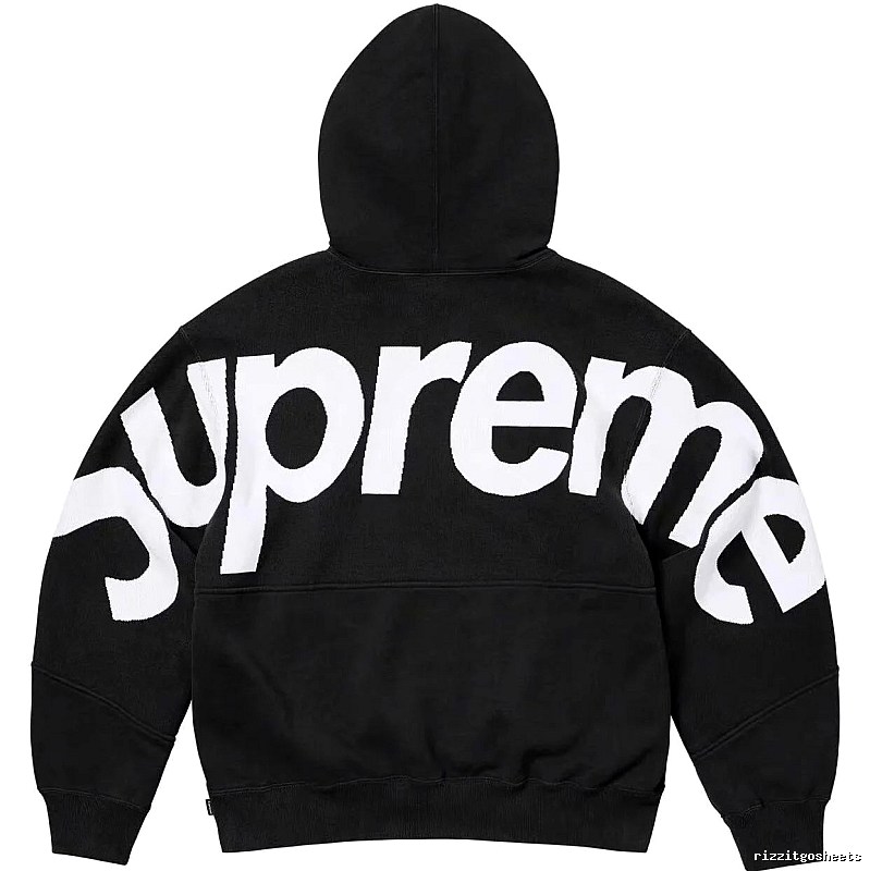 Supreme Casual Logo hoodie Gray Red Oversized for Streetwear Looks