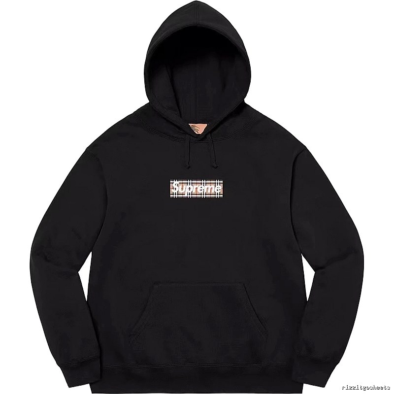Supreme Monogram Logo hoodie Gray Red Oversized for Casual Outfits
