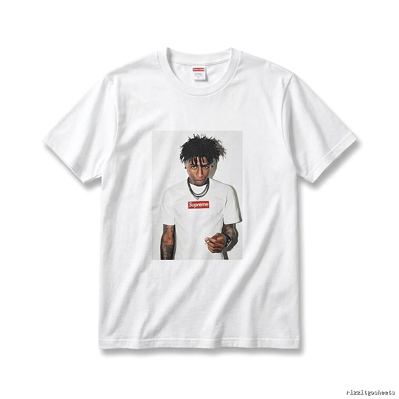 Supreme Portrait Print Style White T-shirt