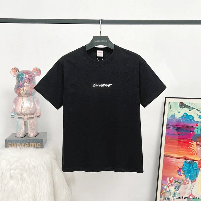 Supreme Printed Street-style Black T-Shirt
