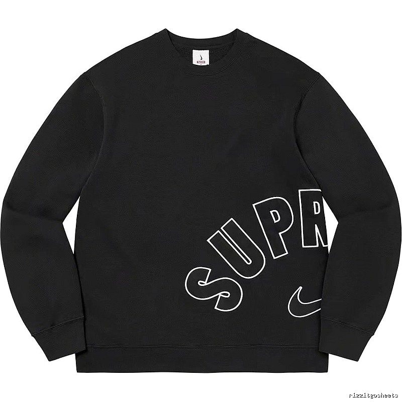 Supreme Resort Logo hoodie Gray Red Oversized with Premium Look