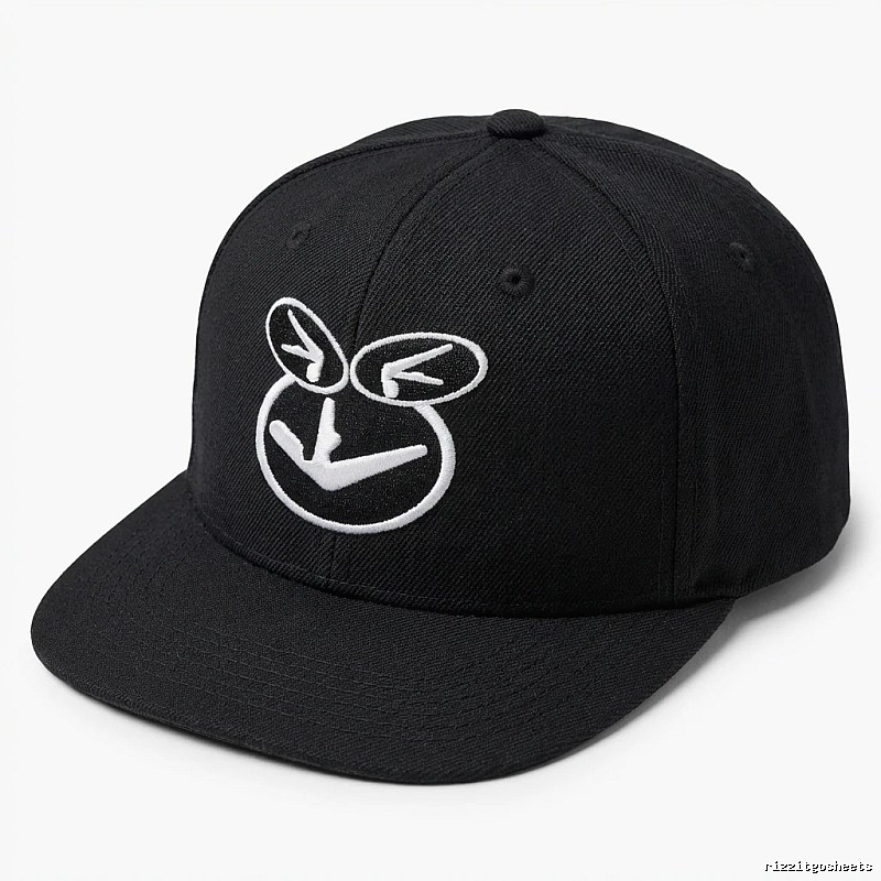 Supreme Smiley Face Trendy Brand Black Hat