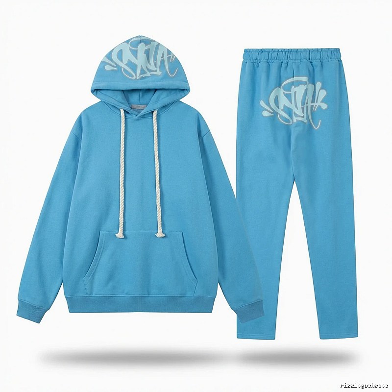 SynaWorld graffiti-style blue suit