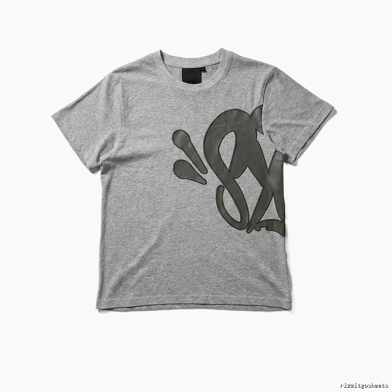 SynaWorld Trendy and Cool Style Gray T-shirt
