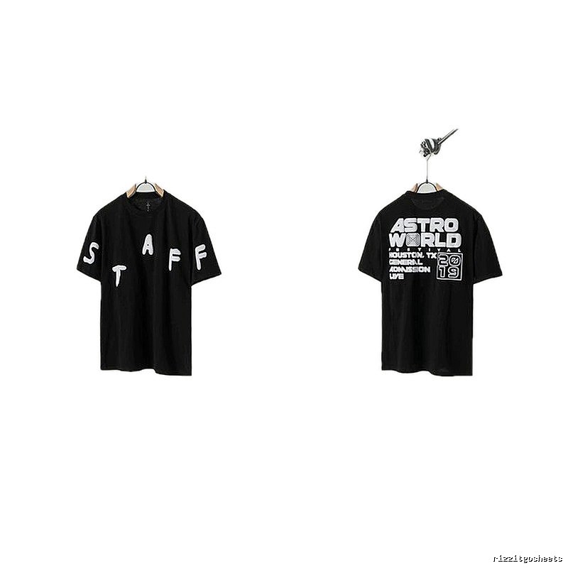 Travis Scott Astroworld Street Style Black T-Shirt