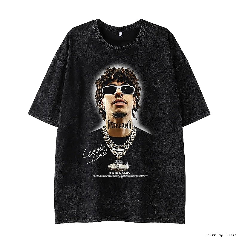Tupac Daily Portrait graphic T-shirt Black Tupac Collage for City Outfits
