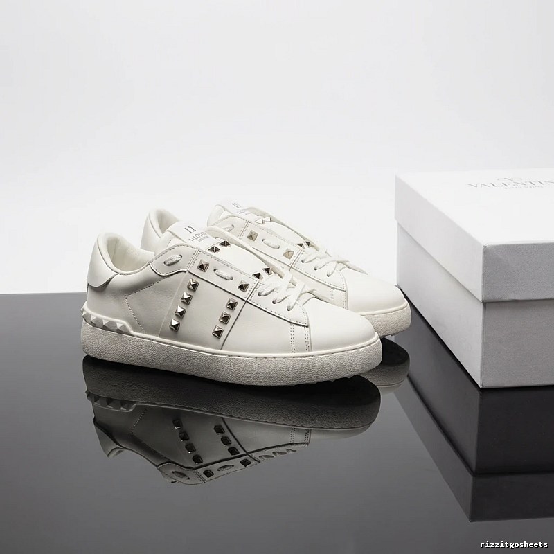Valentino Rivet Trendy and Cool White Shoes