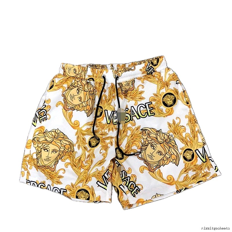 Versace Medusa Luxury Print White Shorts