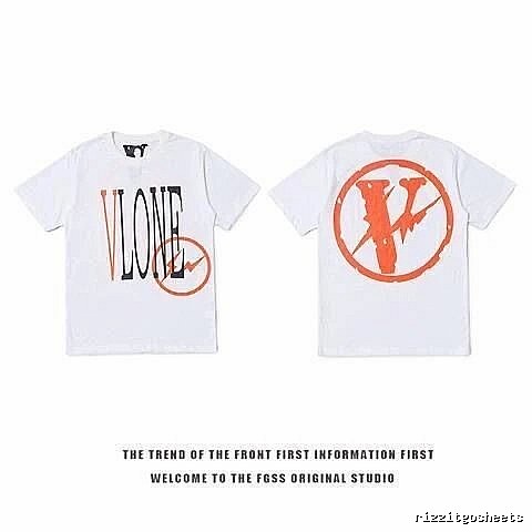 Vlone Logo Detail Logo T-shirt Black Purple Vlone with Functional Detail