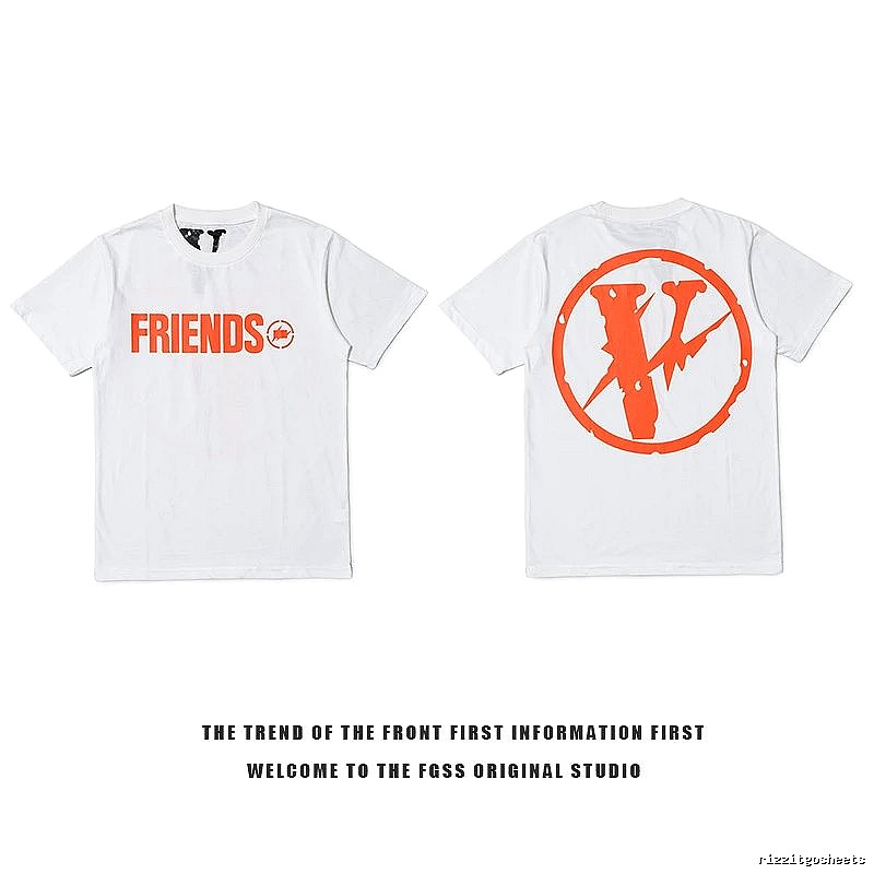 Vlone Patterned Logo T-shirt Black Purple Vlone with Polished Detail