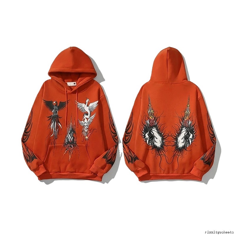 WDW Orange Hoodie with National Tide Style
