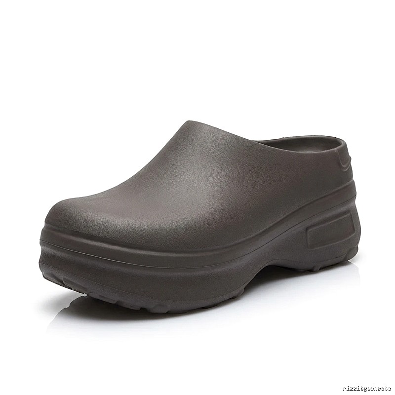 Yeezy Clogs Retro Style Dark Grey